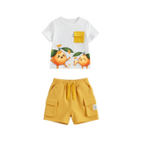 Fruit theme tshirt and short set boys