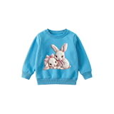 Bunny applique unisex pullover