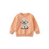 Sheep applique unisex pullover