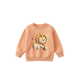 Leo applique unisex pullover