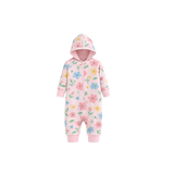 Girls floral print hoodie sleepwear