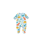 Boys zipper sleepwear dino print