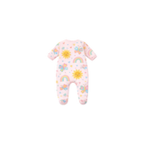 Girls zipper sleepwear rainbow print
