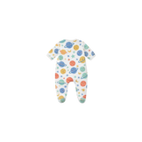 Boys zipper sleepwear planet print