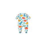 Boys zipper sleepwear dino print