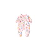 Girls overlap sleepwear floral print