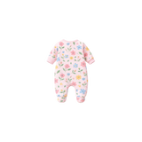 Girls overlap sleepwear floral print