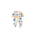 Boys overlap sleepwear planets print