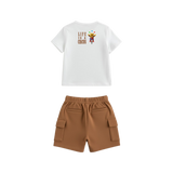 Circus themed tshirt and short set boys